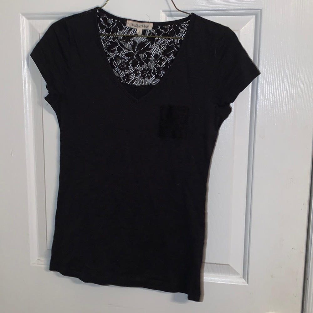 Black top with lace